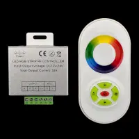 Контроллер для светодиодной ленты RGB 18A сенсорный радио пульт белый                               