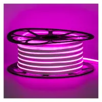 Светодиодный неон P NEON 120W 2835 12V 8W/m IP65 8х16мм 1м розовый                                  