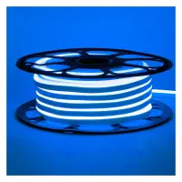 Светодиодный неон B NEON 120W 2835 12V 8W/m IP65 8х16мм 1м синий                                    