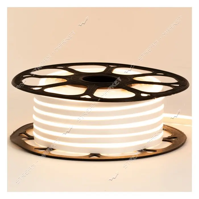 Светодиодный неон WW AVT NEON 120W 2835 12V 13W/m IP65 6х12мм 1м белый теплый