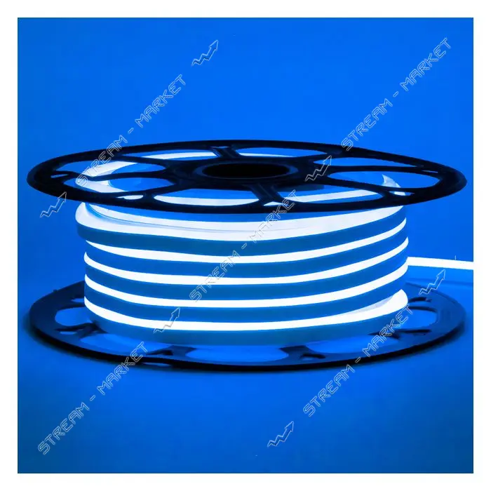 Светодиодный неон B AVT NEON 120W 2835 12V 11W/m IP65 6х12мм 1м синий