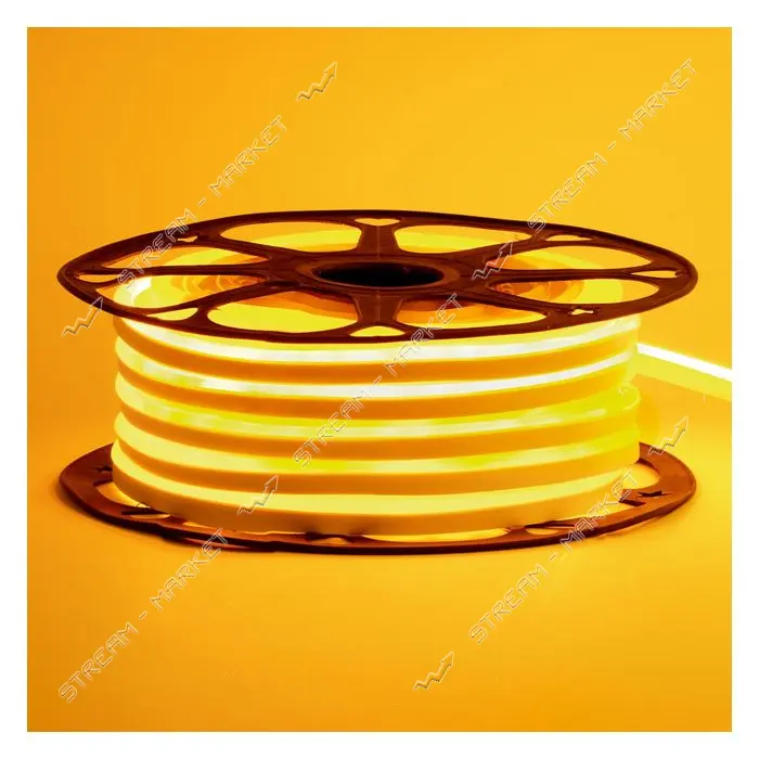 Светодиодный неон Y AVT NEON 120W 2835 12V 11W/m IP65 6х12мм 1м желтый