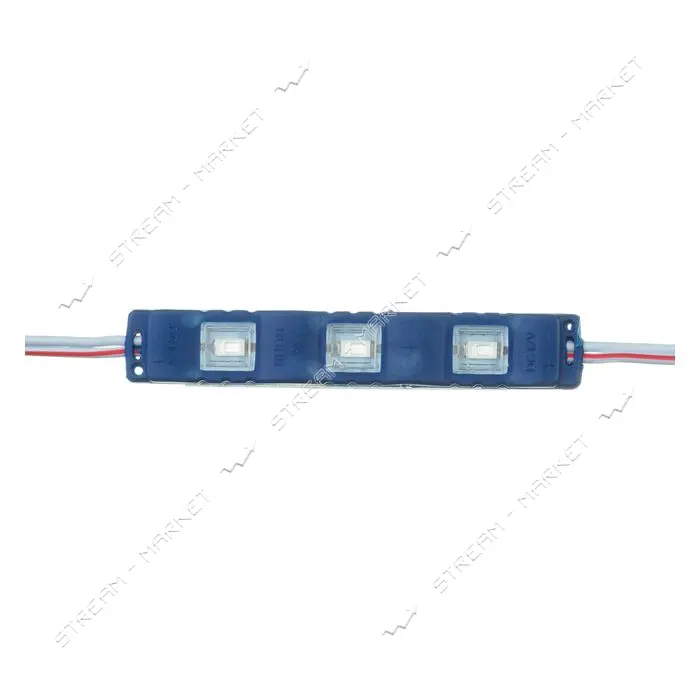 Светодиодный модуль МТК 12V 3led smd5730 1Вт IP65 синий                                             