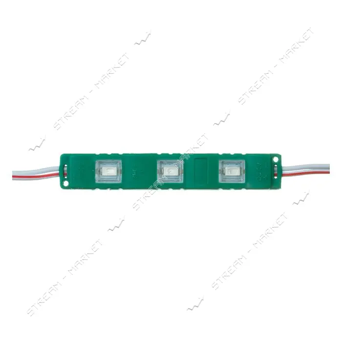 Светодиодный модуль МТК 12V 3led smd5730 1Вт IP65 зеленый