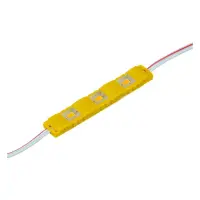 Светодиодный модуль МТК 12V 3led smd5730 1Вт IP65 желтый                                            