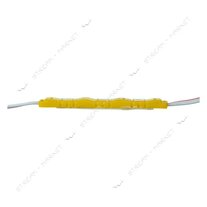 Светодиодный модуль МТК 12V 3led smd5730 1Вт IP65 желтый