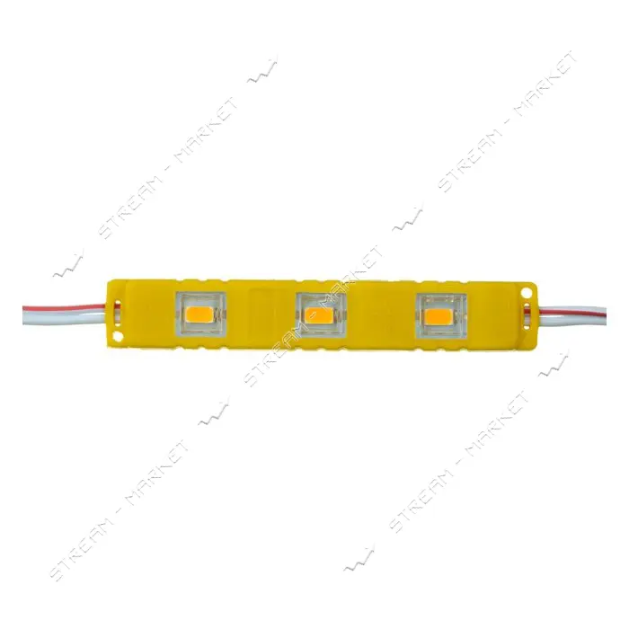 Светодиодный модуль МТК 12V 3led smd5730 1Вт IP65 желтый