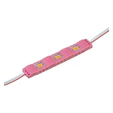 Светодиодный модуль МТК 12V 3led smd5730 1Вт IP65 розовый                                           
