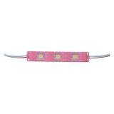 Светодиодный модуль МТК 12V 3led smd5730 1Вт IP65 розовый                                           