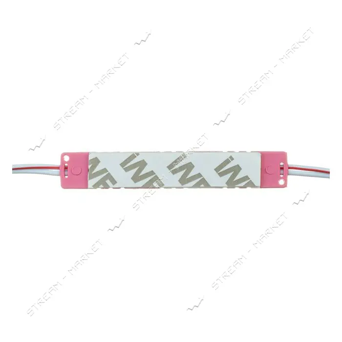 Светодиодный модуль МТК 12V 3led smd5730 1Вт IP65 розовый                                           