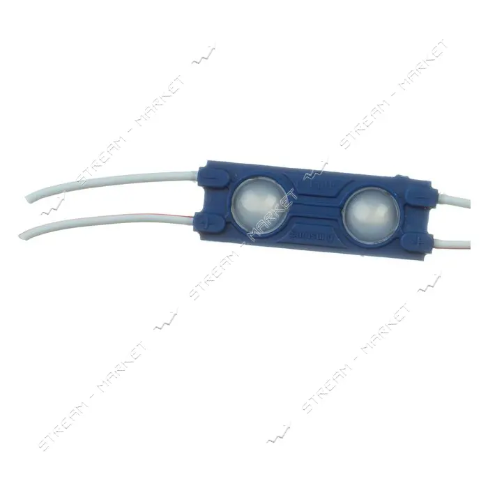 Светодиодный модуль МТК 12V 2led smd5730 0.72Вт IP65 синий