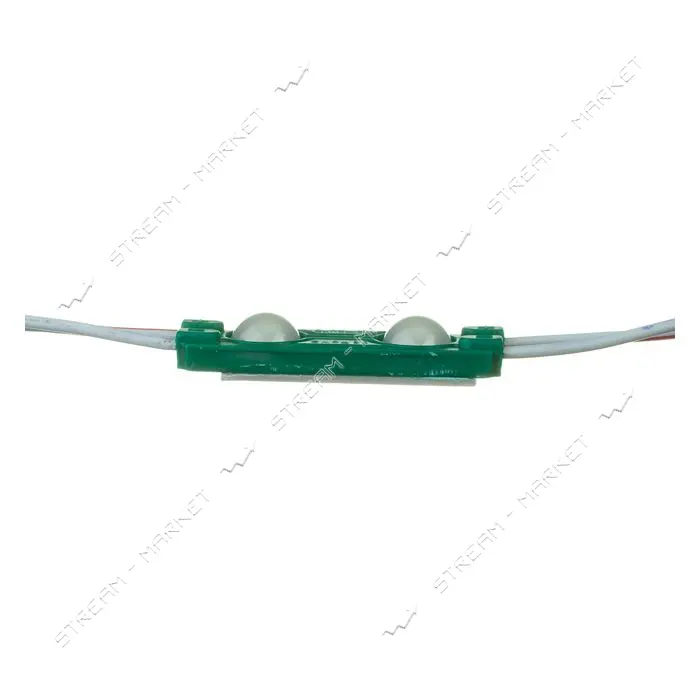 Светодиодный модуль МТК 12V 2led smd5730 0.72Вт IP65 зеленый