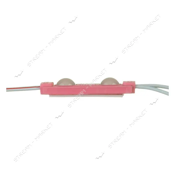 Светодиодный модуль МТК 12V 2led smd5730 0.72Вт IP65 розовый
