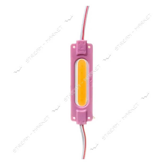 Светодиодный модуль СОВ 12V 1led 2Вт IP65 розовый