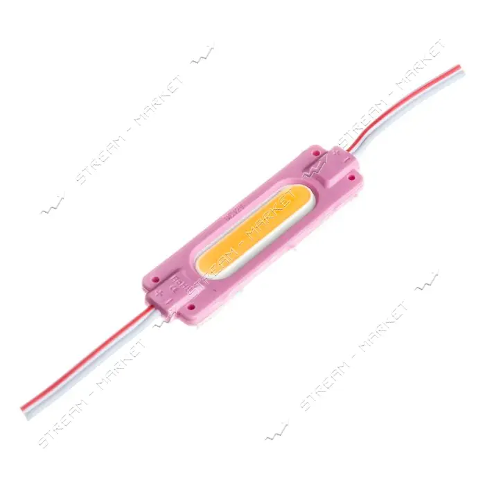 Светодиодный модуль СОВ 12V 1led 2Вт IP65 розовый