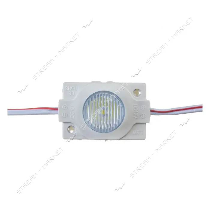 Светодиодный модуль инжекторный 12в smd3030 1LED 1.5Вт герметичный белый