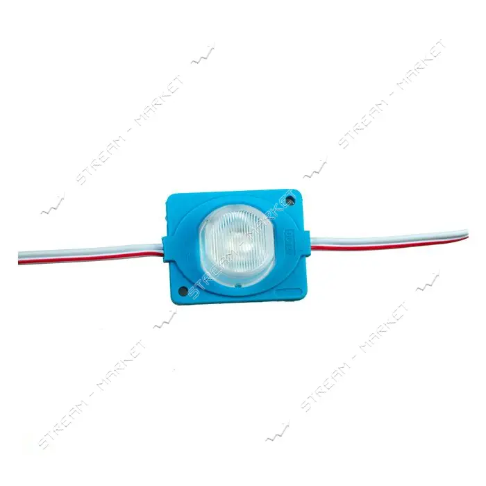 Светодиодный модуль инжекторный 12в smd3030 1LED 1.5Вт герметичный синий