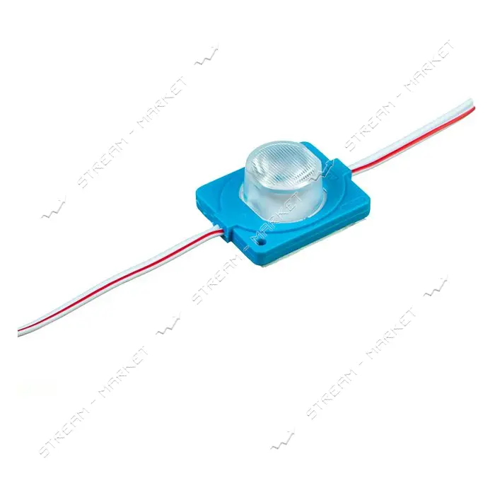 Светодиодный модуль инжекторный 12в smd3030 1LED 1.5Вт герметичный синий