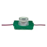 Светодиодный модуль инжекторный 12в smd3030 1LED 1.5Вт герметичный зеленый                          
