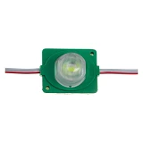 Светодиодный модуль инжекторный 12в smd3030 1LED 1.5Вт герметичный зеленый                          