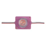 Светодиодный модуль инжекторный 12в smd3030 1LED 1.5Вт розовый                                      