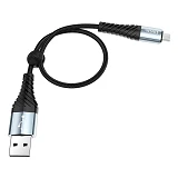 Кабель Hoco X38 Micro USB 2.4А длина 0.25м черный