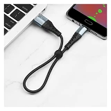 Кабель Hoco X38 Micro USB 2.4А длина 0.25м черный