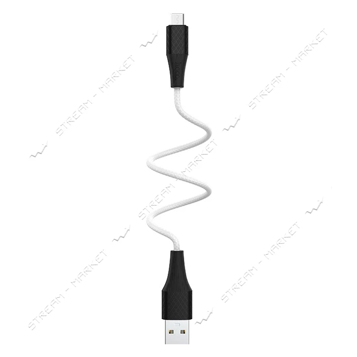 Кабель Hoco X32 Micro USB 2А длина 1м белый                                                         