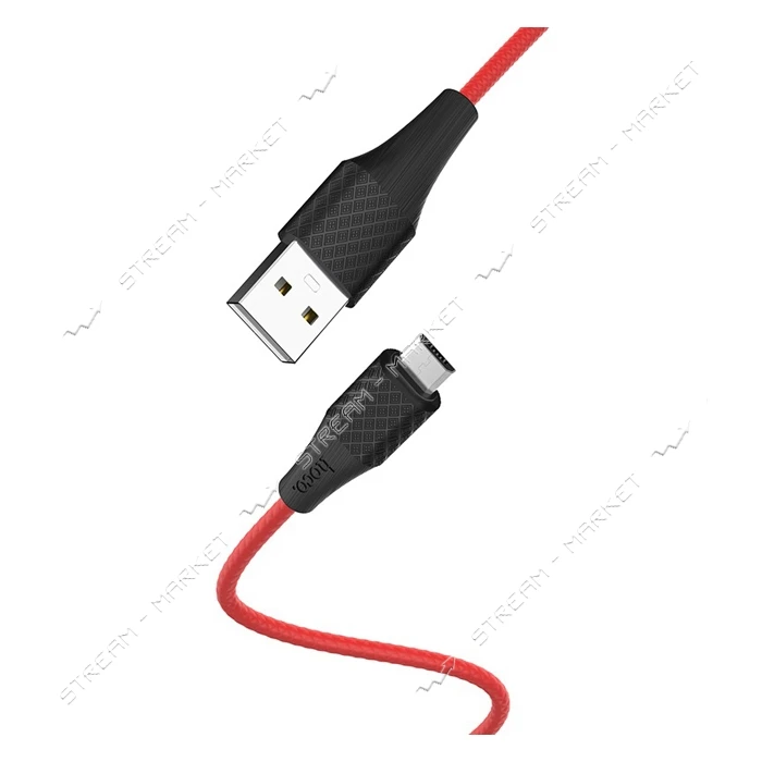 Кабель Hoco X32 Micro USB 2А длина 1м красный