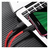 Кабель Hoco X32 Micro USB 2А длина 1м красный