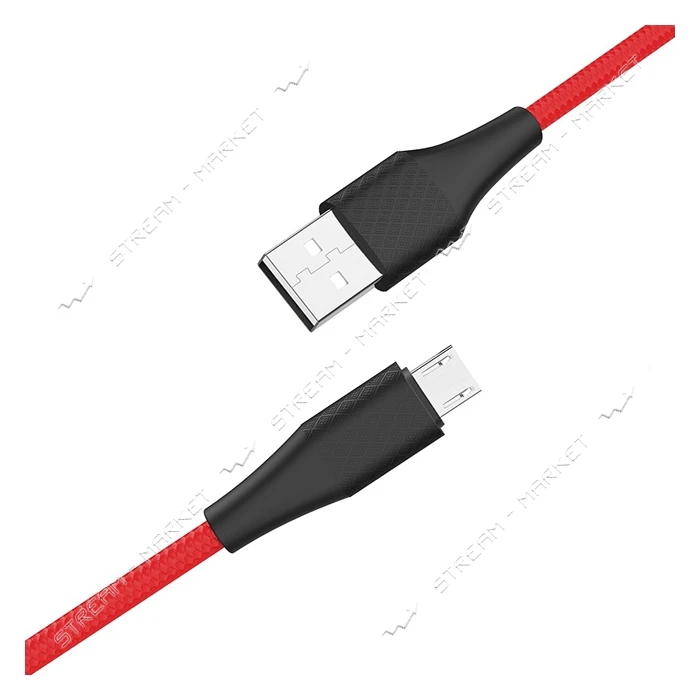 Кабель Hoco X32 Micro USB 2А длина 1м красный
