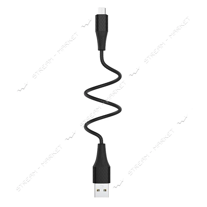 Кабель Hoco X32 Micro USB 2А длина 1м черный