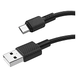 Кабель Hoco X29 Micro USB 2А длина 1м черный