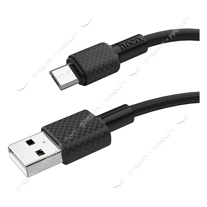 Кабель Hoco X29 Micro USB 2А длина 1м черный