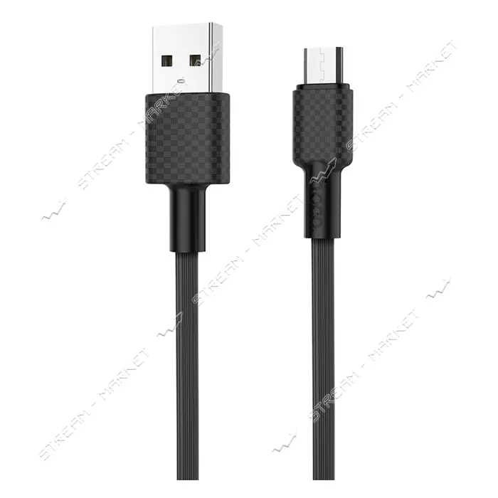Кабель Hoco X29 Micro USB 2А длина 1м черный