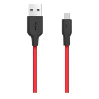 Кабель Hoco X21 Micro USB довжина 1м чорний з червоним                                              
