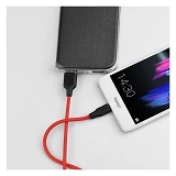 Кабель Hoco X21 Micro USB длина 1м черный с красным                                                 