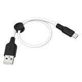 Кабель Hoco X21 Micro USB длина 0.25м черный с белым                                                