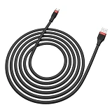 Кабель Hoco U72 Micro USB 2.4А длина 1.2м черный