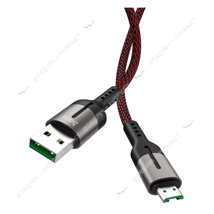 Кабель Hoco U68 Micro USB 4А длина 1.2м черный                                                      