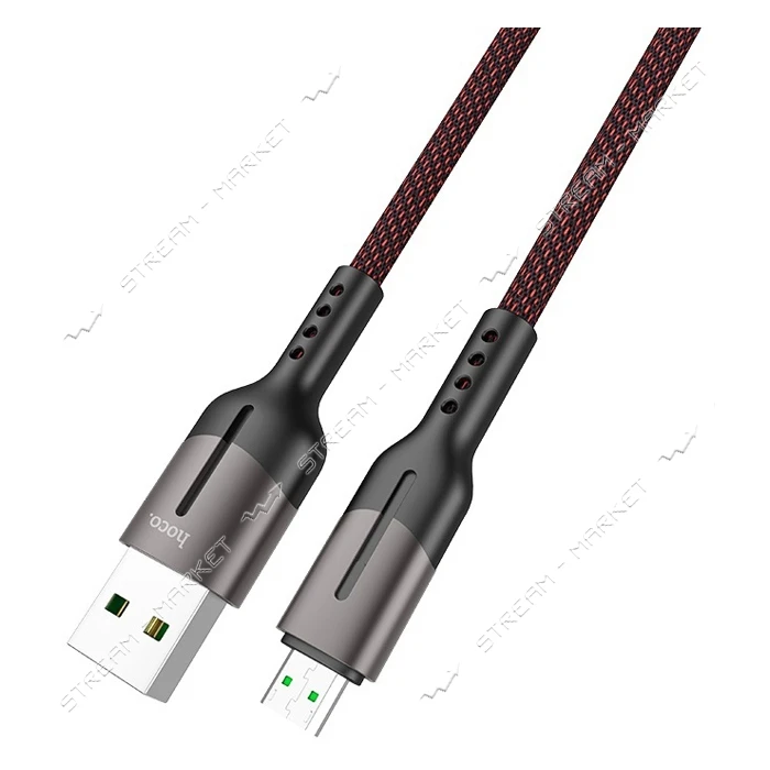 Кабель Hoco U68 Micro USB 4А длина 1.2м черный                                                      