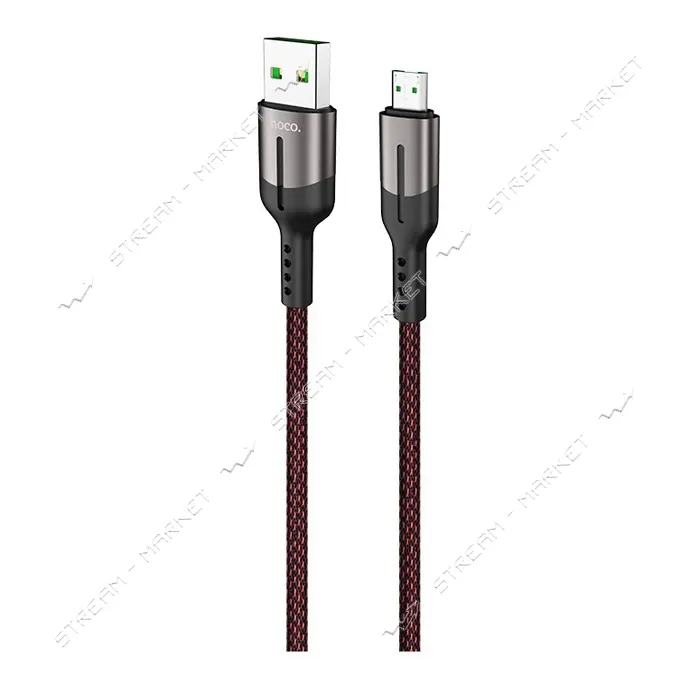 Кабель Hoco U68 Micro USB 4А длина 1.2м черный                                                      