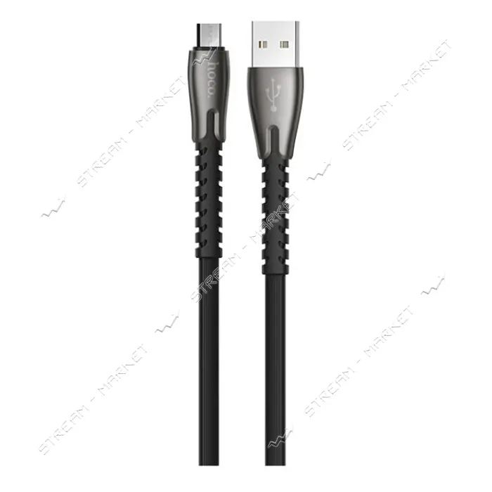 Кабель Hoco U58 Micro USB 2.4А длина 1.2м черный                                                    