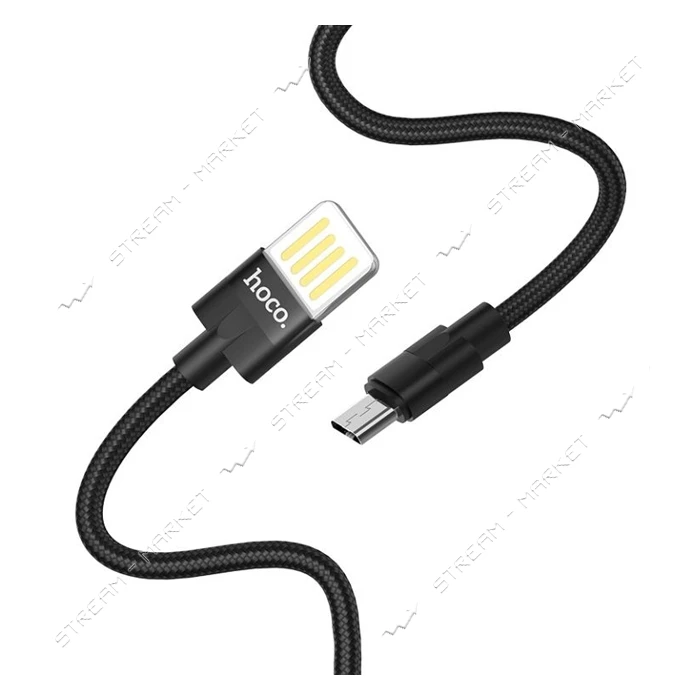 Кабель Hoco U55 Micro USB 2.4А длина 1.2м черный                                                    