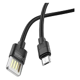 Кабель Hoco U55 Micro USB 2.4А длина 1.2м черный                                                    