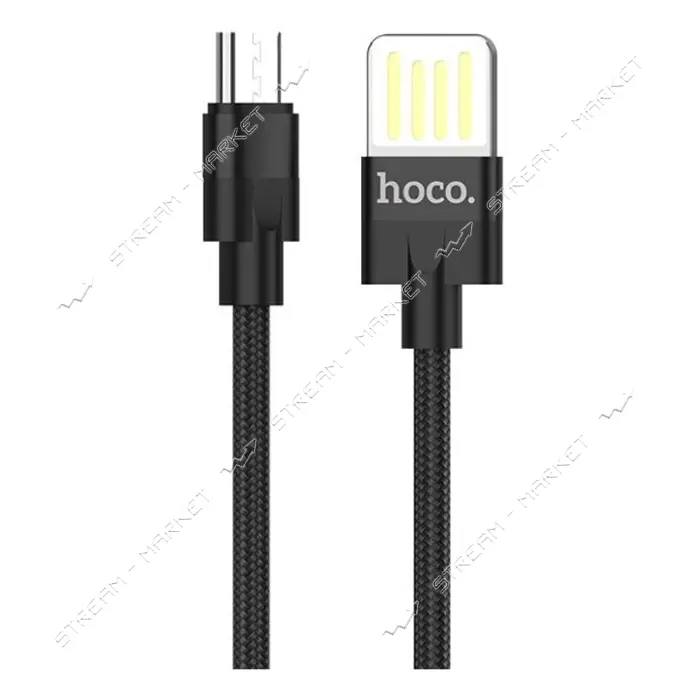 Кабель Hoco U55 Micro USB 2.4А длина 1.2м черный                                                    