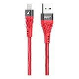 Кабель Hoco U53 Micro USB 4А длина 1.2м красный                                                     