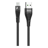 Кабель Hoco U53 Micro USB 4А длина 1.2м черный