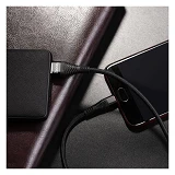 Кабель Hoco U53 Micro USB 4А длина 1.2м черный