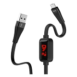 Кабель Hoco S4 Micro USB 2.4А длина 1.2м черный с таймером